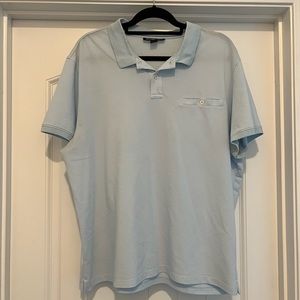 Michael Kors Mens Polo Shirt. Blue. Mens Size- XXL.